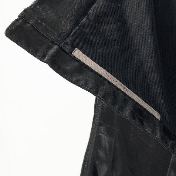 Rick Owens "Luxor" FW/23 Black Coated Strapless Bustier Mini Dress - Picture 10 of 12